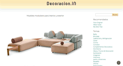 Desktop Screenshot of decoracion.in